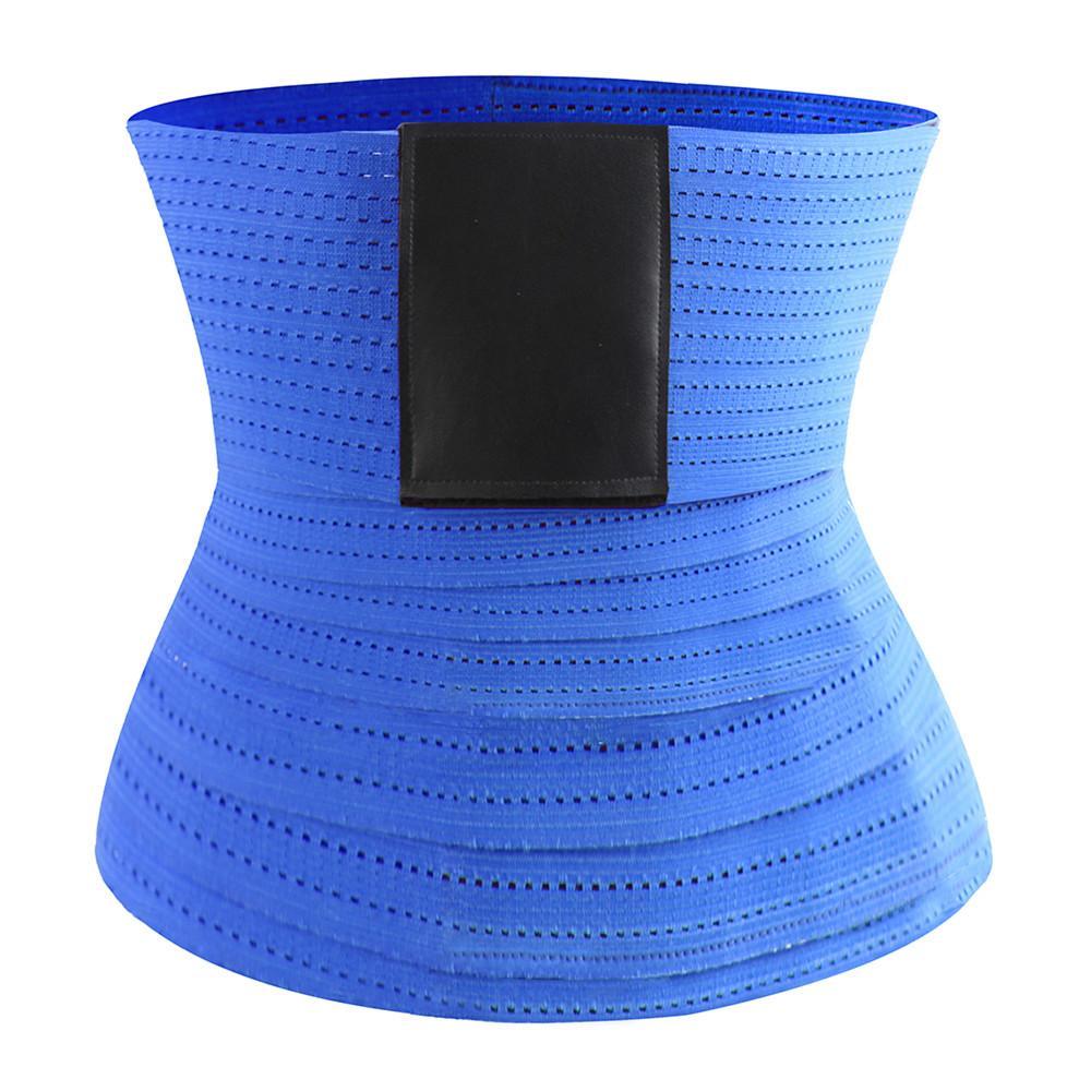 Waist Trimmer Wrap Breathable Mesh Waist Trainer Belt- One Size Fit Al -  Slliim