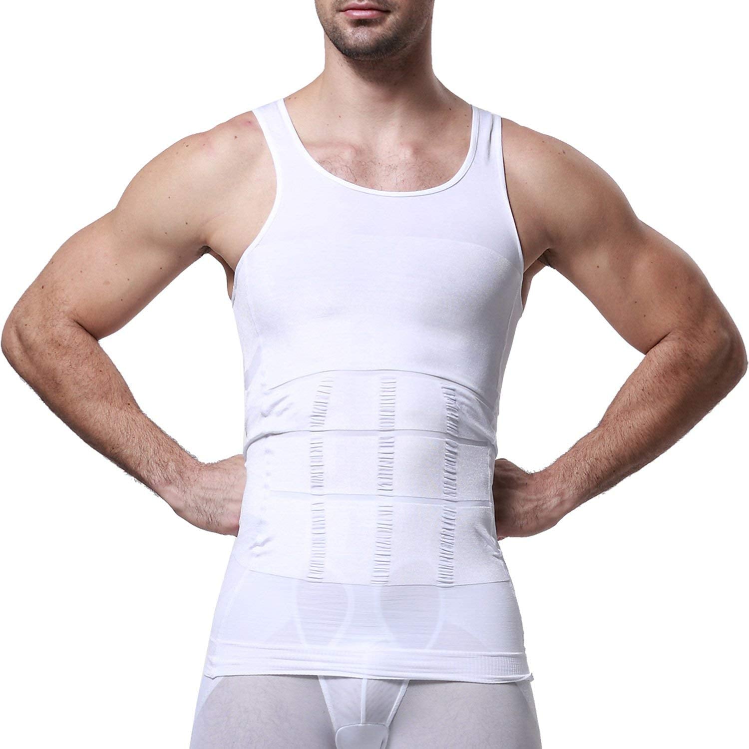 Fitolym Men's Sweat Shaper Vest, Body Shaper and Slimming Vest for Weight  Loss